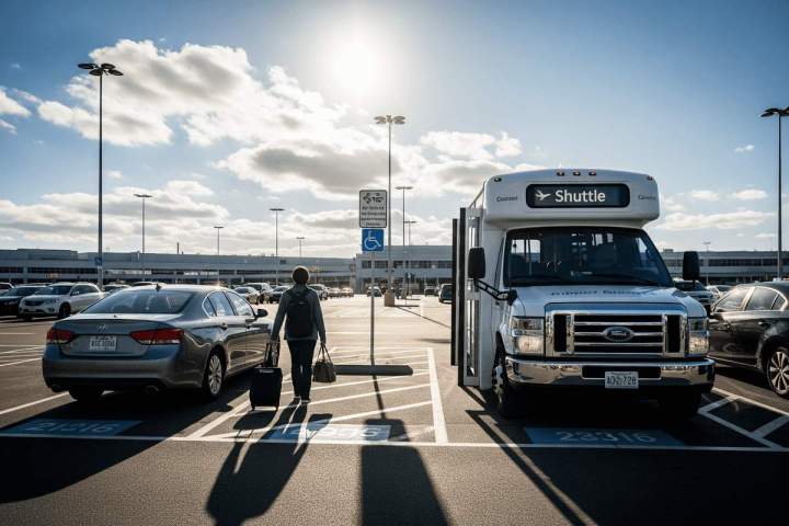 laisser la voiture au parking
